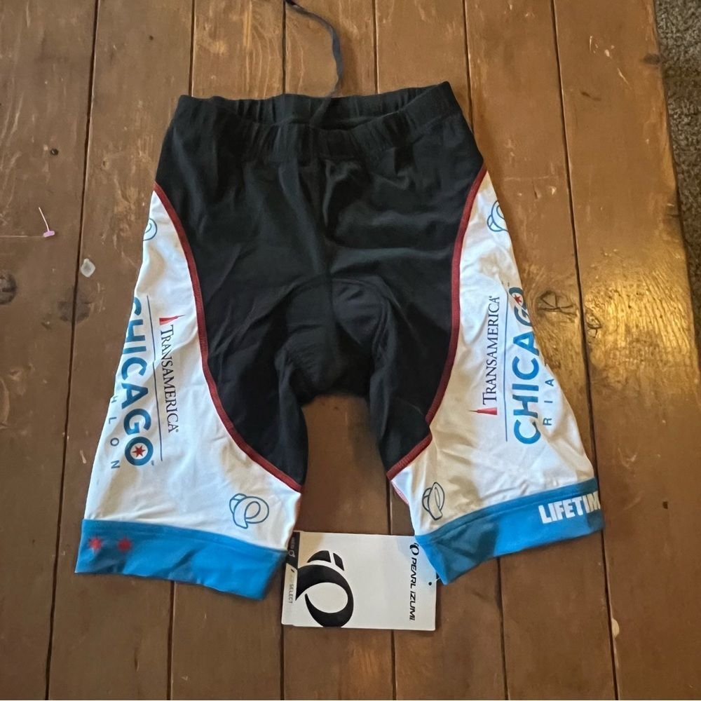 Pearl Izumi Chicago Triathalon Neon Padded Bike Shorts NWT - Picture 2 of 7